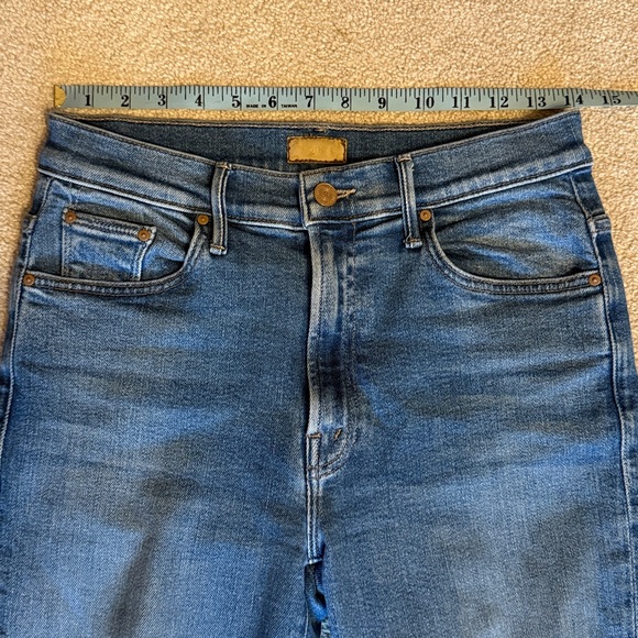 MOTHER The Insider Crop Step Fray Work Hard Play Hard Size 28 - Picture 10 of 13